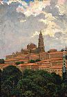 James Carroll Beckwith Cathedral at le Puy painting